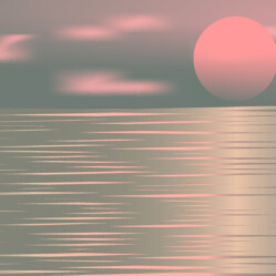 A little sunset I had to create using Illustrator; it was fun to do, not too difficult as well. This is when i started to get an idea of what Illustrations are