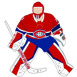 I had to make stamps for Canada Post as a project and I used Montreal Canadiens players as the images. Here is Carey Price